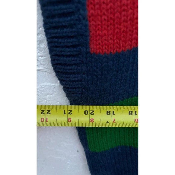 VTG Little Lisa Womens Pullover V Neck Sleeveless Sweater Top Colorblock Sz S - Picture 5 of 6